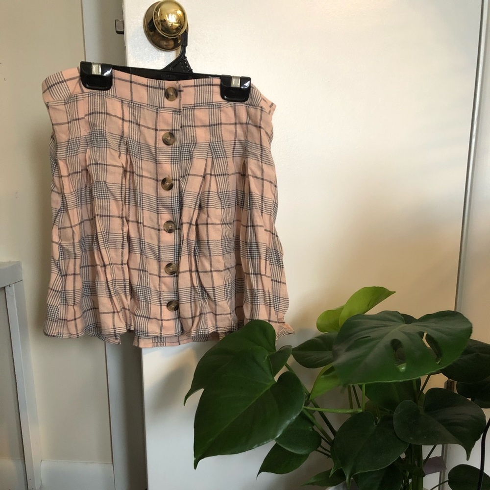 Plaid skater skirt